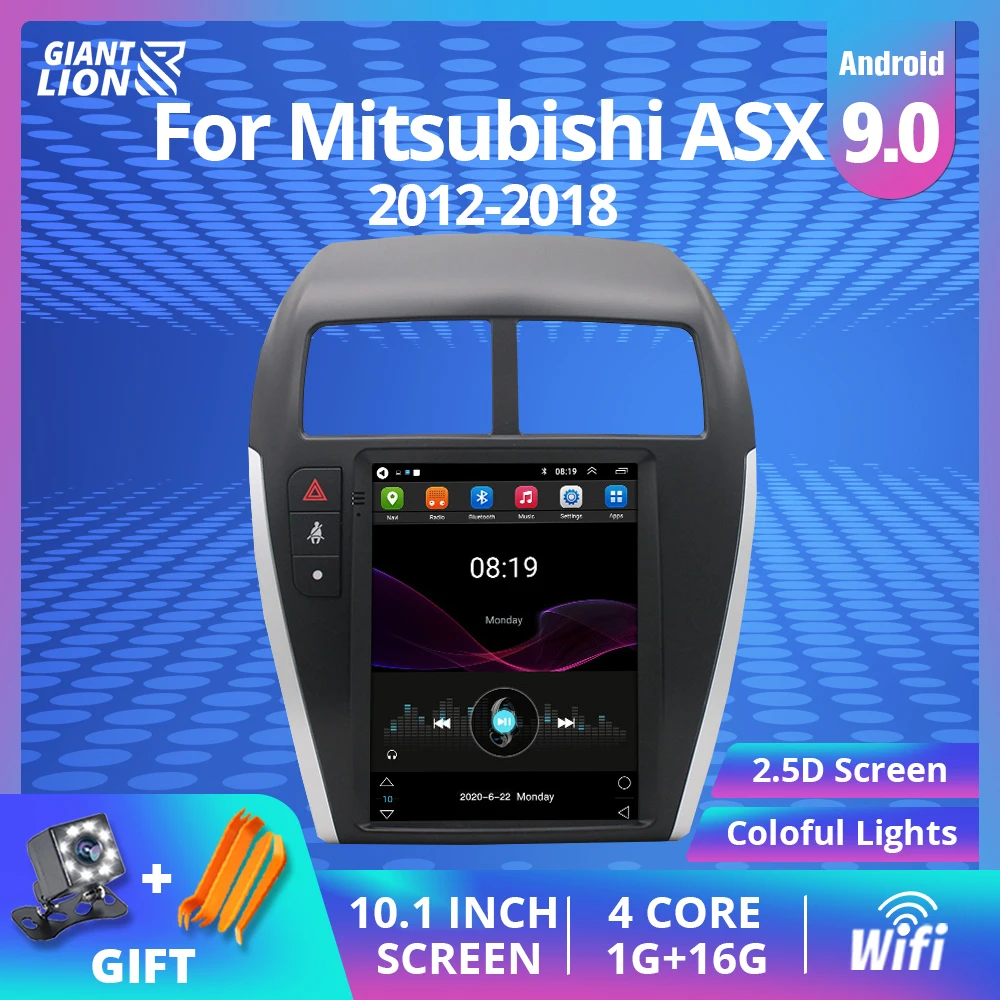 

Автомагнитола 2 Din Android 9,0 для Mitsubishi ASX 1 2013-2018, автомобильный мультимедийный видеоплеер с GPS-навигацией, 2 Din Dvd-плеер