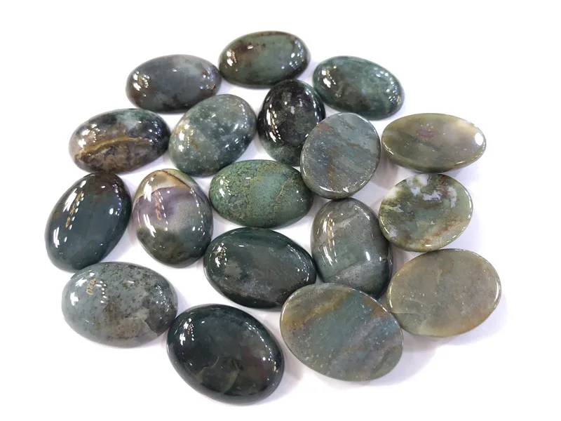 

Cabochon Pierre Naturelle Wholesale India Agate 18x25mm Oval jewelry beads for jewelry making 10pcs/lot free shipping