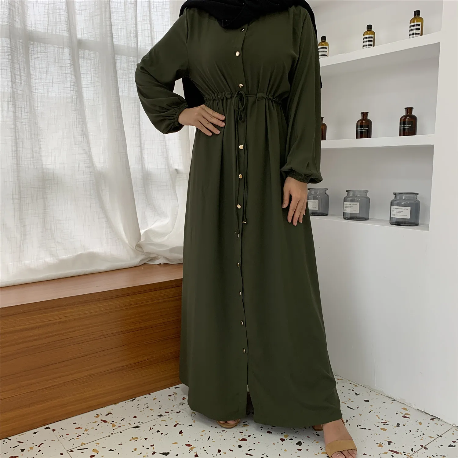 Мусульманское платье Дубай, кружевной кафтан, открытая абайя, длинное платье на шнуровке, женская верхняя одежда, туника на Ближний Восток, ... от AliExpress WW