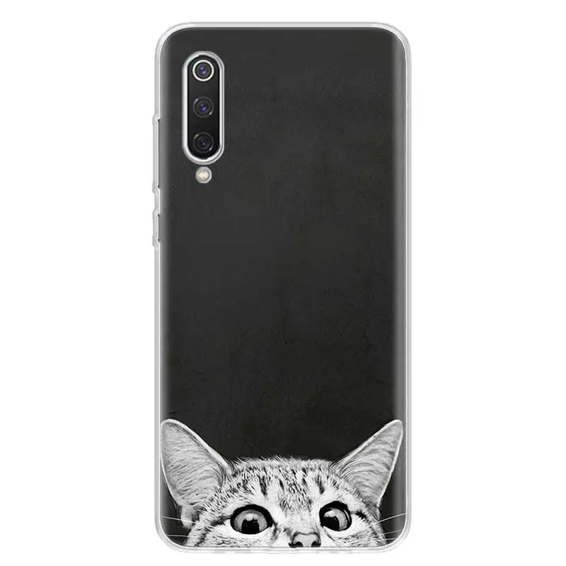 Space Moon Cute Cats Phone Case for Xiaomi Redmi Note 10 10S 11 11S 11T 9 9S 8 8T 7 9T 11E Pro 5G 7 6 5 5A MAX Fashion Cover Cas