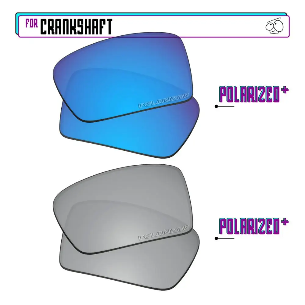 EZReplace Polarized Replacement Lenses for - Oakley Crankshaft Sunglasses - Sir P Plus-BluePPlus