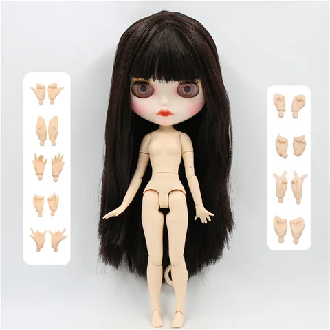 ICY DBS Blythe кукла 1/6 bjd шарнирное тело короткие каштановые волосы матовое лицо 30 см игрушка для девочек подарок аниме