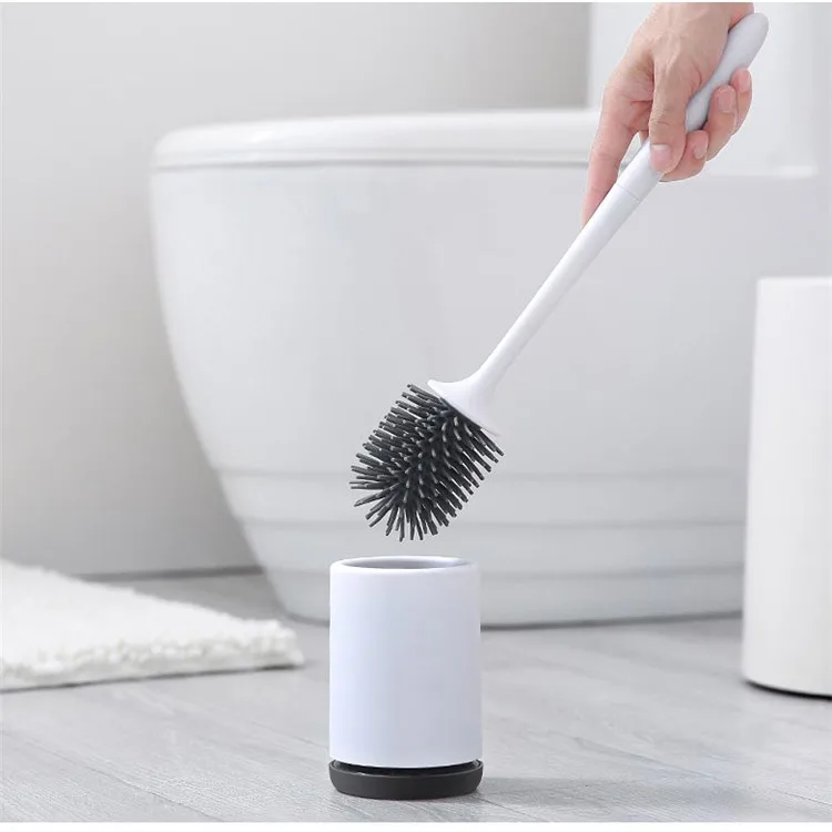 youpin ecocotoilet brush rubber head holder cleaning brush for toilet wall hanging household floor cleaning bathroom accessories free global shipping