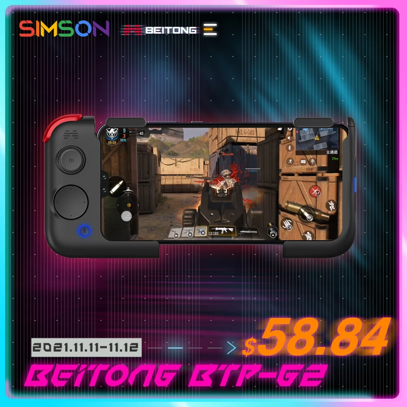Betop BTP-G2 Mobile Gamepad Android Smartphone Controller,PUBG Artifact Peripheral,Auxiliary Automatically Grabs,One-click Dres