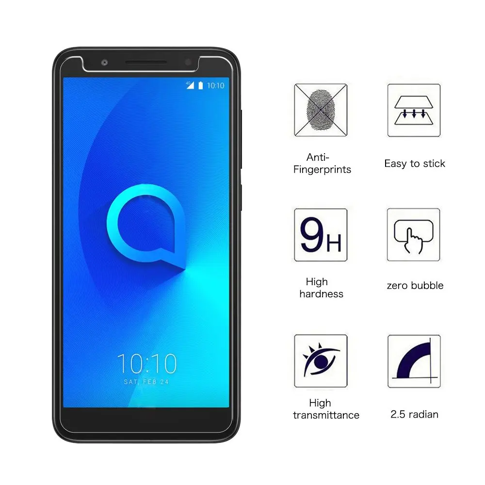 tempered glass protective film for alcatel 1 1x 1c 1s 2019 5033d 5059d 5009d 5009a alcatel1x alcatel1c alcatel1 screen protector free global shipping