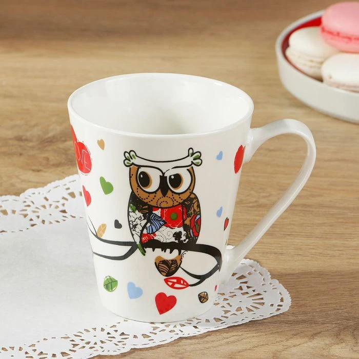 Кружка Доляна Задумчивая сова 260 мл|Кружки| |
