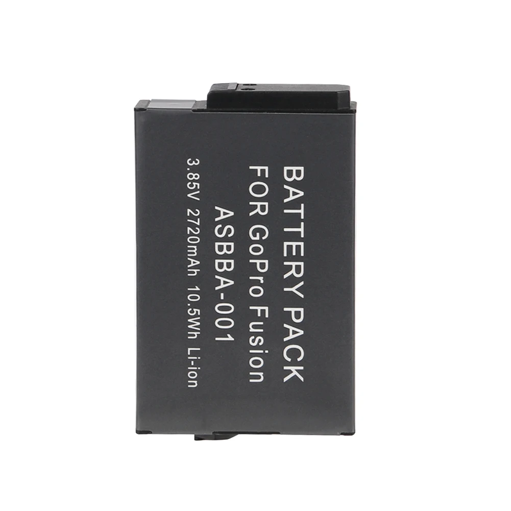 2 шт./лот 2720 мАч аккумулятор высокой емкости для Gopro ASBBA 001 Акку Fusion 360 градусов