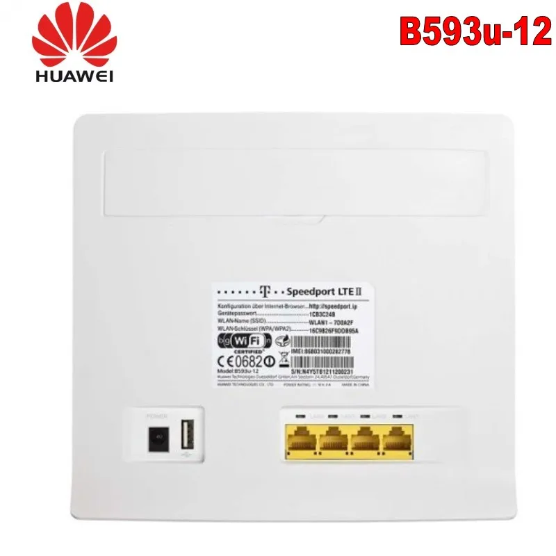 Маршрутизатор Huawei B593u 12 4G LTE + пара антенн B593|lte router|4g lte routerhuawei b593u-12 |