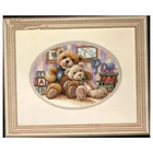 Набор для вышивки крестиком Amishop, два медведя, теплая и пушистая, высокое качество, красивый набор тусклого 06955