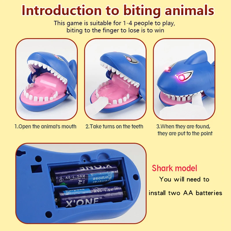 Детский Большой крокодил Акула рот дантист укус палец игра новинка шутки дети
