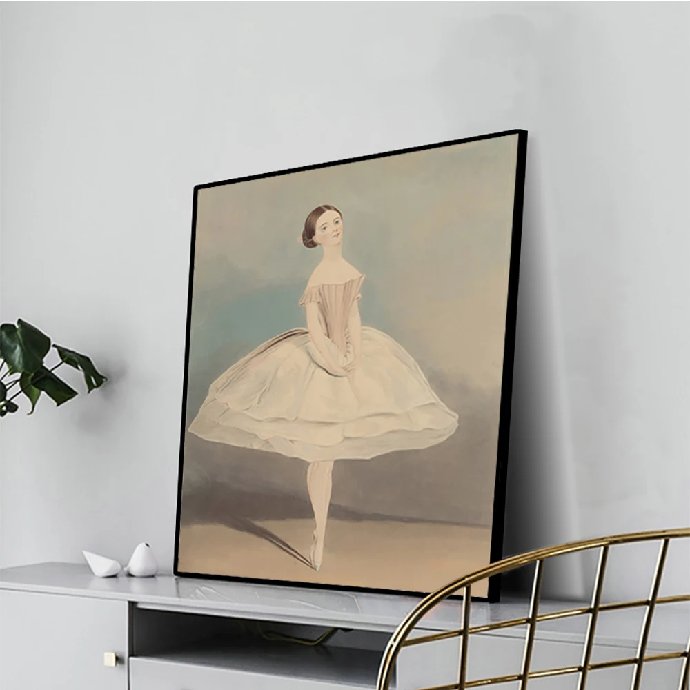 

Cassisy Canvas Art Oil Painting《Little Ballerina》Artwork Picture Art Poster Wall Decor Modern Home Living room Decoration