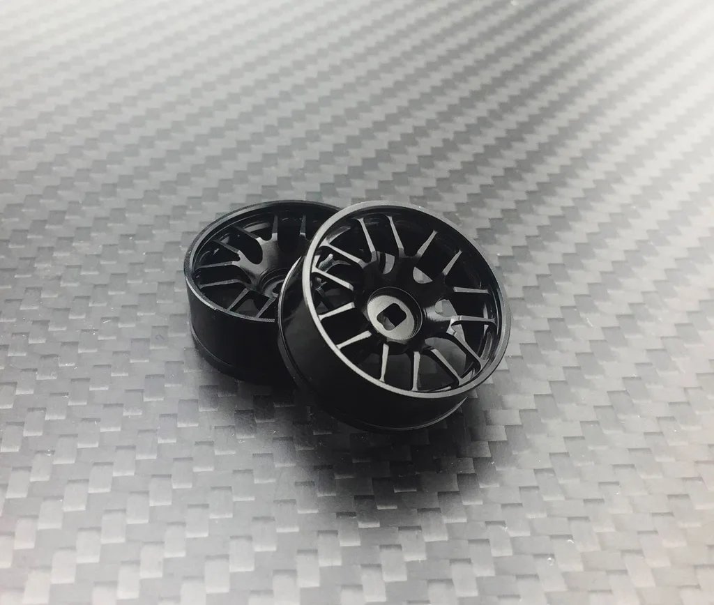 

2pcs14 Petal Black Metal 22MM Wheel Hub RC Car 1:28 for Wltoys MINI-Q HGD1 XRX DRZ BZ GLA Kyosho MINI-Z AWD MA020 MR03