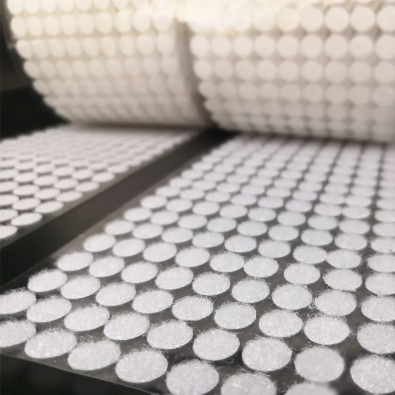 

White 10/15/20MM Dots Self Adhesive Fastener Tape Adhesive Strong Glue Magic Sticker Round Coins Hook Loop 500-1000Pairs