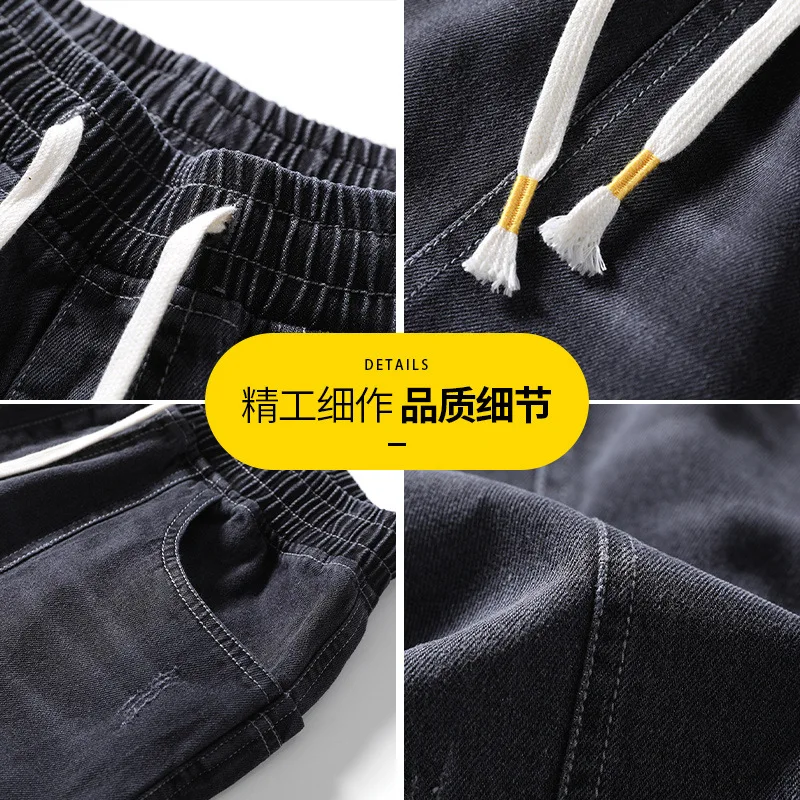 

Men's Denim Shorts Summer Loose Casual Five-point Pants Streetwear High Quality Men's Clothing Short Jeans Oversized Size 8XL