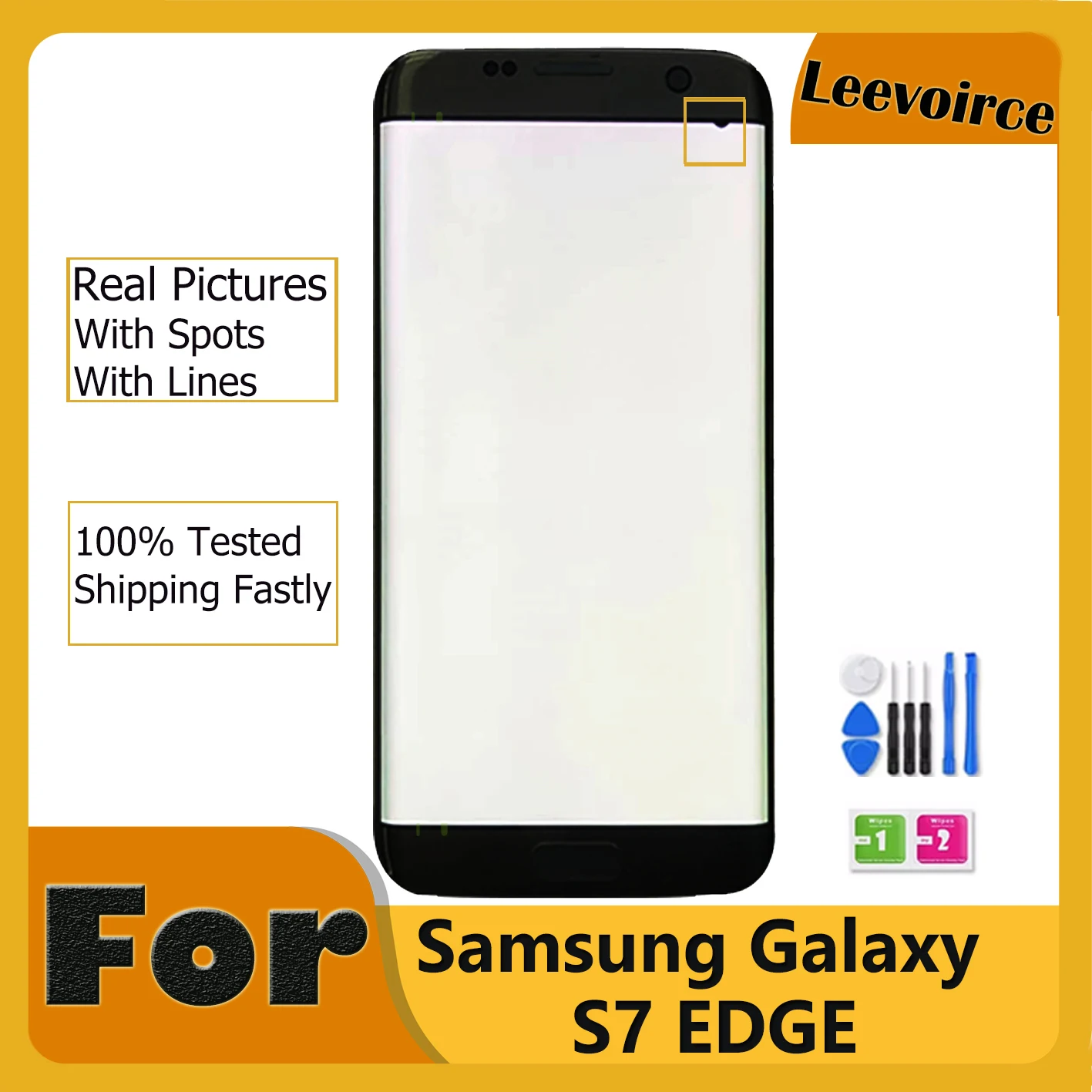 Оригинальный качественный точечный ЖК-дисплей для SAMSUNG Galaxy s7 edge G935 G935F G935FD с
