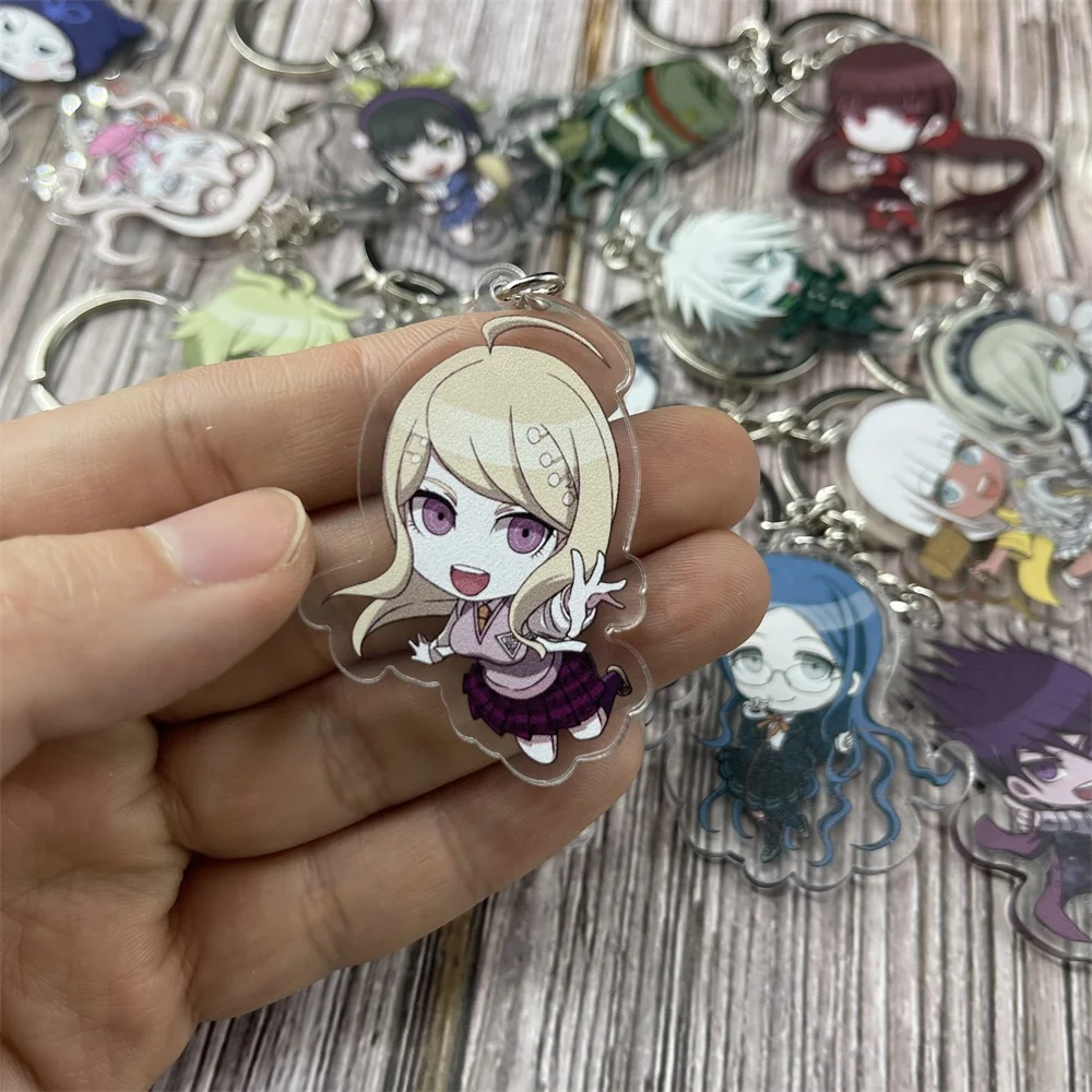 Брелок для ключей Danganronpa V3: Killing Harmony Akamatsu Kaede Ouma Kokichi двусторонний акриловый брелок