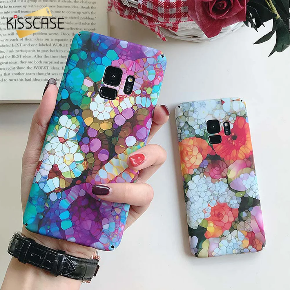 телефон смартфон KISSCASE Fish Scales чехол для телефона samsung Galaxy S9 S8 Plus S7 цветной светлый