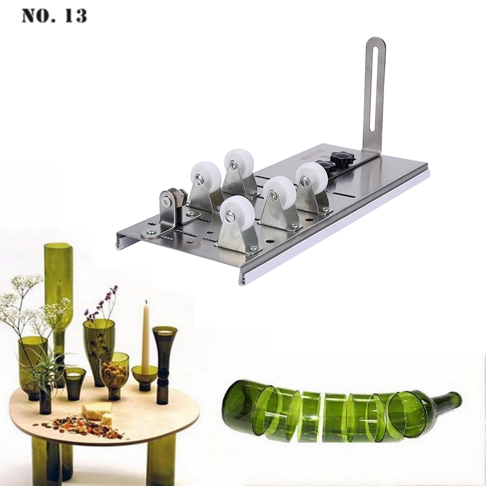 

DIY Glass Bottle Cut Machine Adjustable Sizes Metal Glass Bottle Cutter ​for Crafting Wine Bottles Household Decoration Cutter