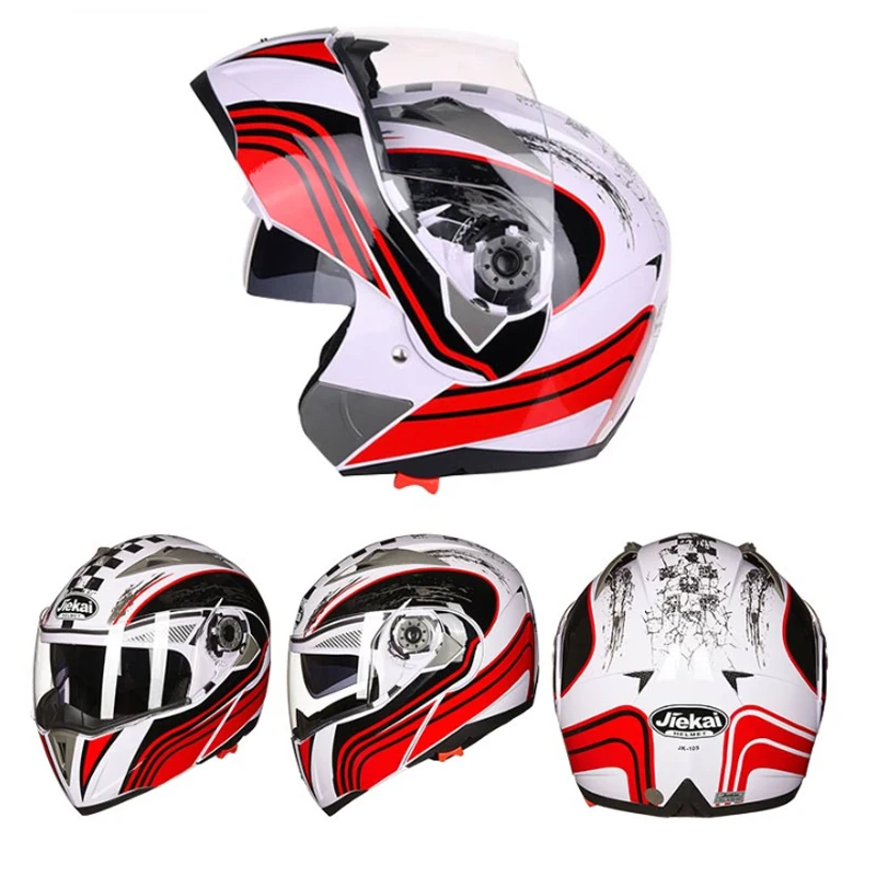Nueva llegada наклейка кружок JIEKAI 105 флип КАСКО мотоциклетный мотоцикл caslista casco de carreras de motocross M L XL XXL