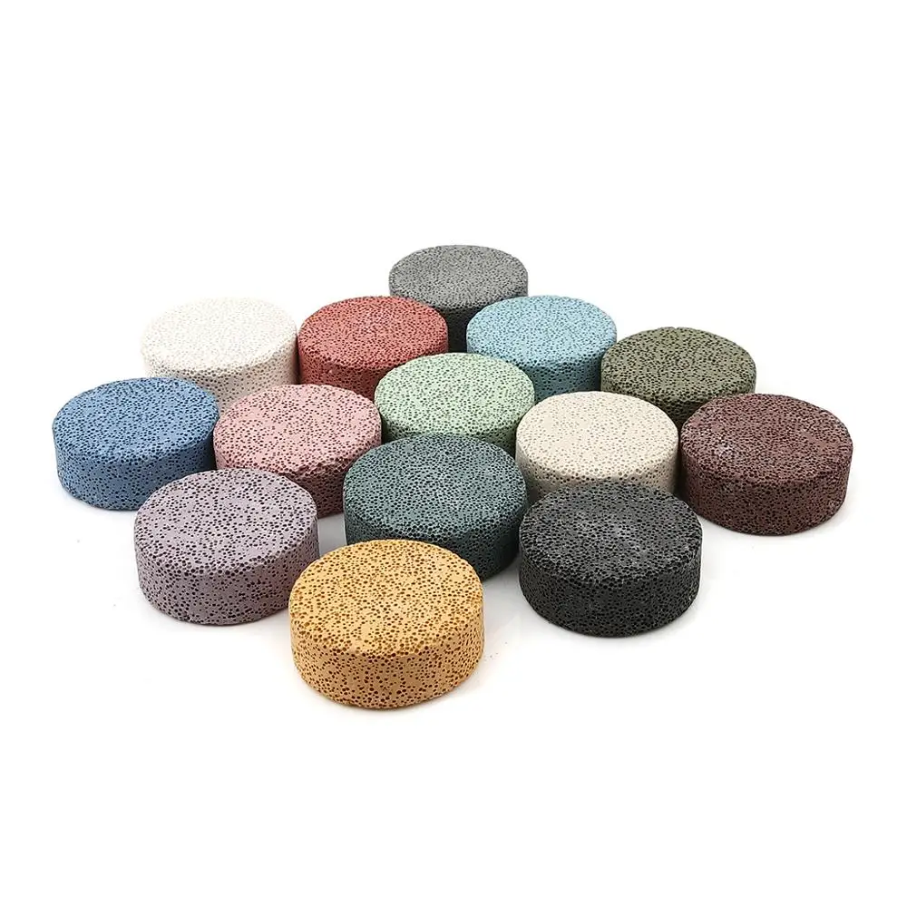 

DoreenBeads Lava Rock Felt Oil Diffuser Pads Round Multicolor 4.3cm, 1 Piece