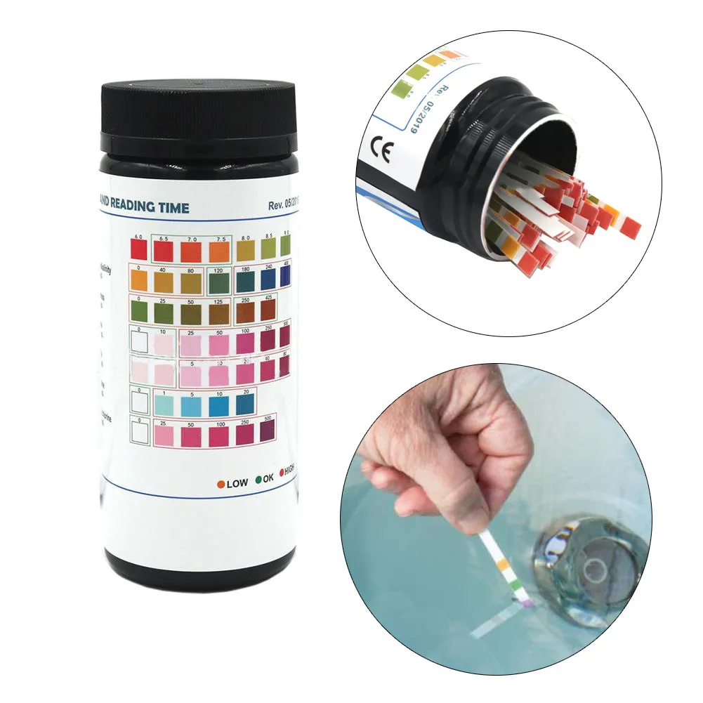 50 шт. водосберегающая Насадка-качество обнаружения Тесты полоски аквариума спа