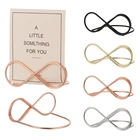 Металлические зажимы, 1 шт., подставка, номер свадебного стола держателей, именные ярлыки, зажимы для карточек, фотографий, украшения для вечерние