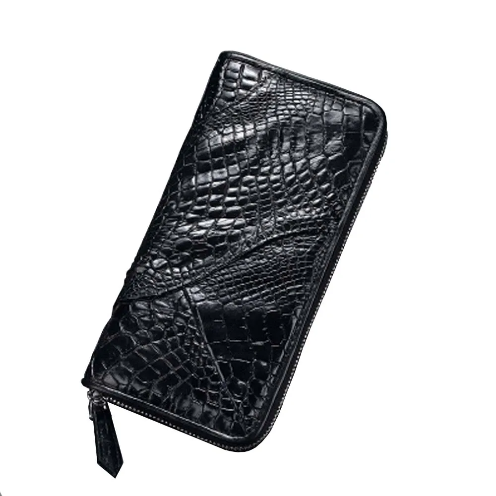 

xingmengda Thailand crocodile Tme wallet long true crocodile Claws wallet male handbags large capacity men clutch bag