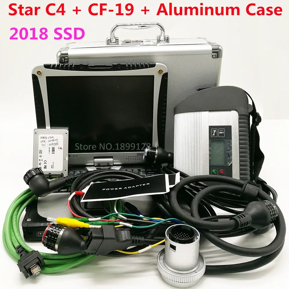 

High Quality MB STAR C4 Full Chip 2020.06 Software HDD MB SD Connect Compact 4 Diagnostic Tool C4 with Laptop CF-19 CF19