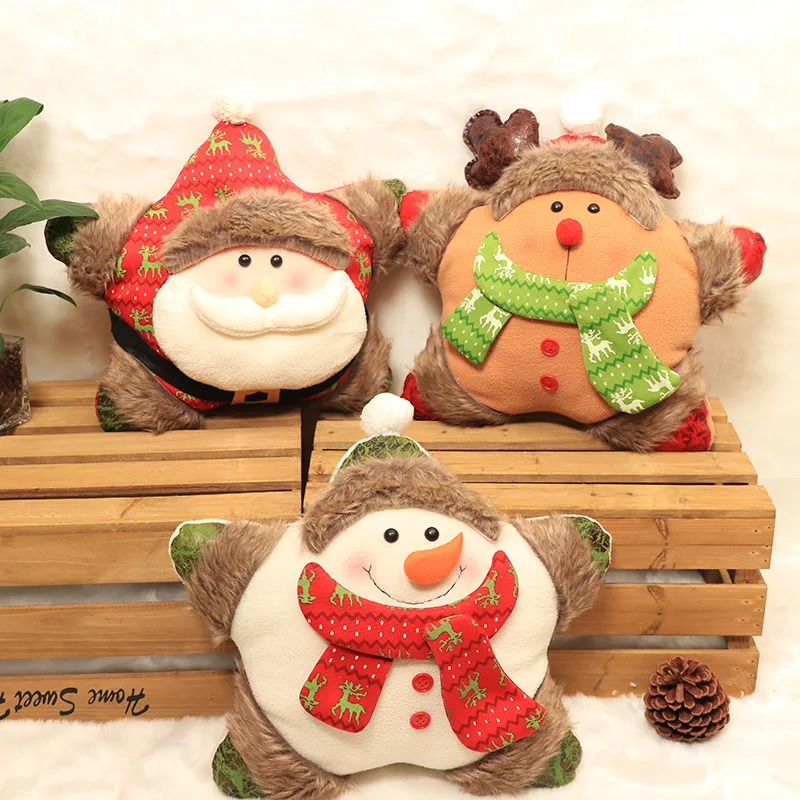 

GY0821 Christmas Cushion(With Filling)Polyester Home Decor Bedroom Decorative Sofa Car Throw Pillows