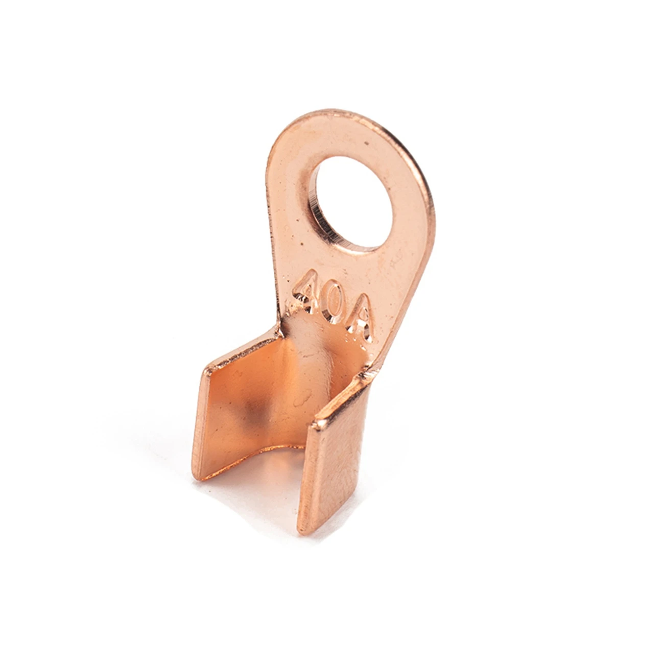 

140 PCS Open Barrel Ring Lug Terminals Purple Copper Wire Crimp Terminal 5A 10A 20A 30A 40A 50A 60A 80A 100A Current Capacity