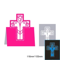 116155mm cross frame new arrival frame cutting dies stencil diy scrapbooking photo album embossing paper card
