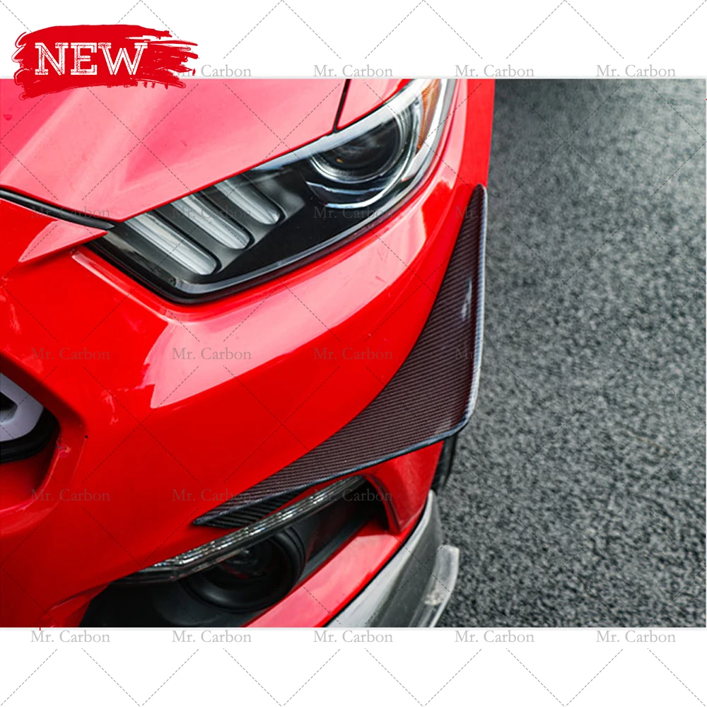 Передний бампер из углеродного волокна для MUSTANG 2015-2017 в стиле Апрель нагрудный