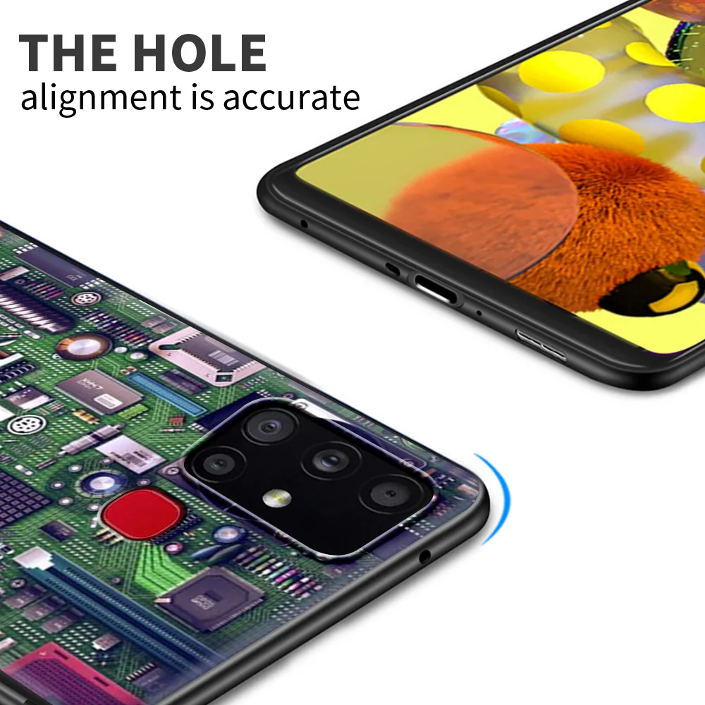 

Case For Samsung Galaxy A51 A71 A21s A31 A41 M31 M51 A11 A32 5G A12 A91 A81 M30s M11 Phone Shell Cover Funda Main Circuit Board