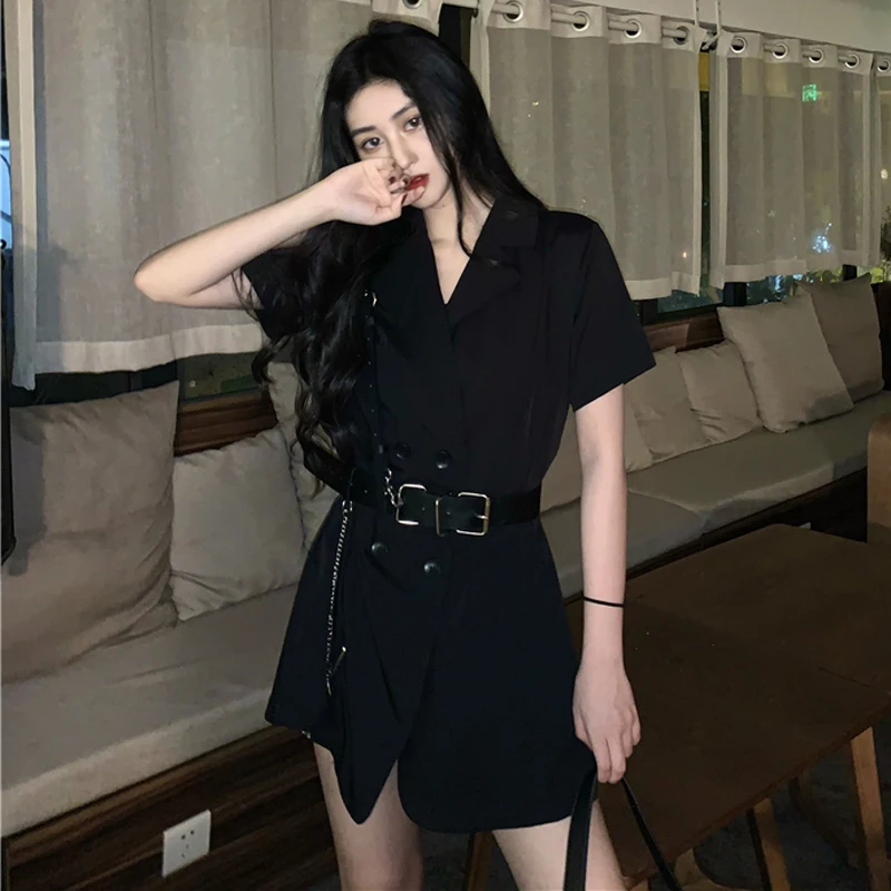 Платье-Блейзер женское с поясом на весну-осень | Женская одежда