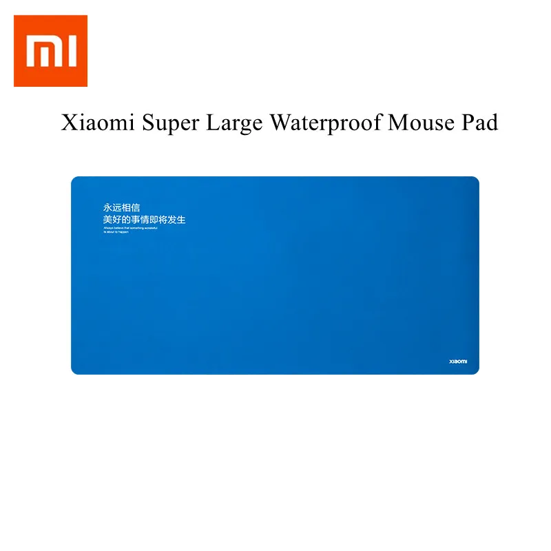

Оригинальный большой водонепроницаемый коврик для мыши Xiaomi Mi, большой коврик для ноутбука, нескользящий Настольный коврик, мягкий коврик д...