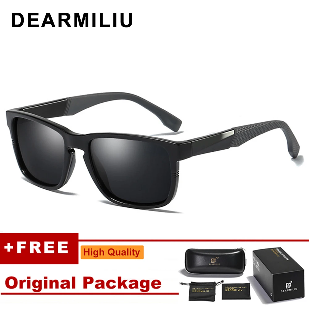 DEARMILIU, новинка, квадратные мужские солнцезащитные очки, поляризационные, зеркальное покрытие, TR90, оправа, весенние, для ног, очки, авиация, солнцезащитные очки для женщин