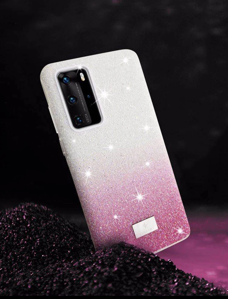 Роскошный блестящий бриллиантовый чехол для Huawei P40 Pro высококачественный