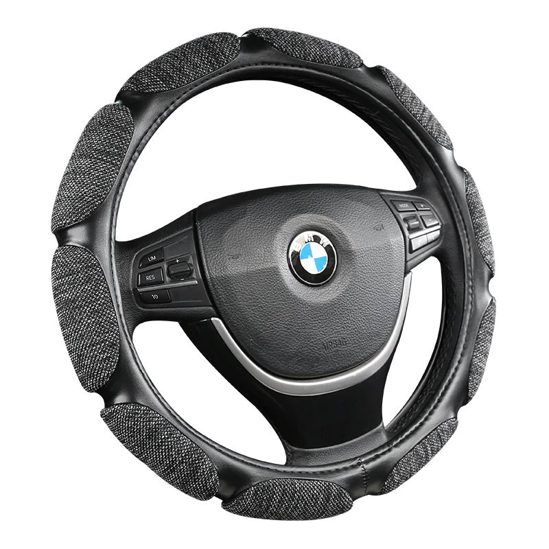 

Car Steering-wheel Cover Car-styling Anti-catch Holder Protor Sport Auto Steering Wheel Covers Anti-Slip PU Leather