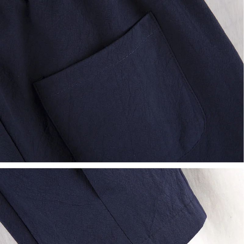 

Pants,Men's Clothing,Men's Fall Flax Casual Pants, Solid Color, Elastic Waist, Comfortable And Breathable, Four Colors, M-4XL