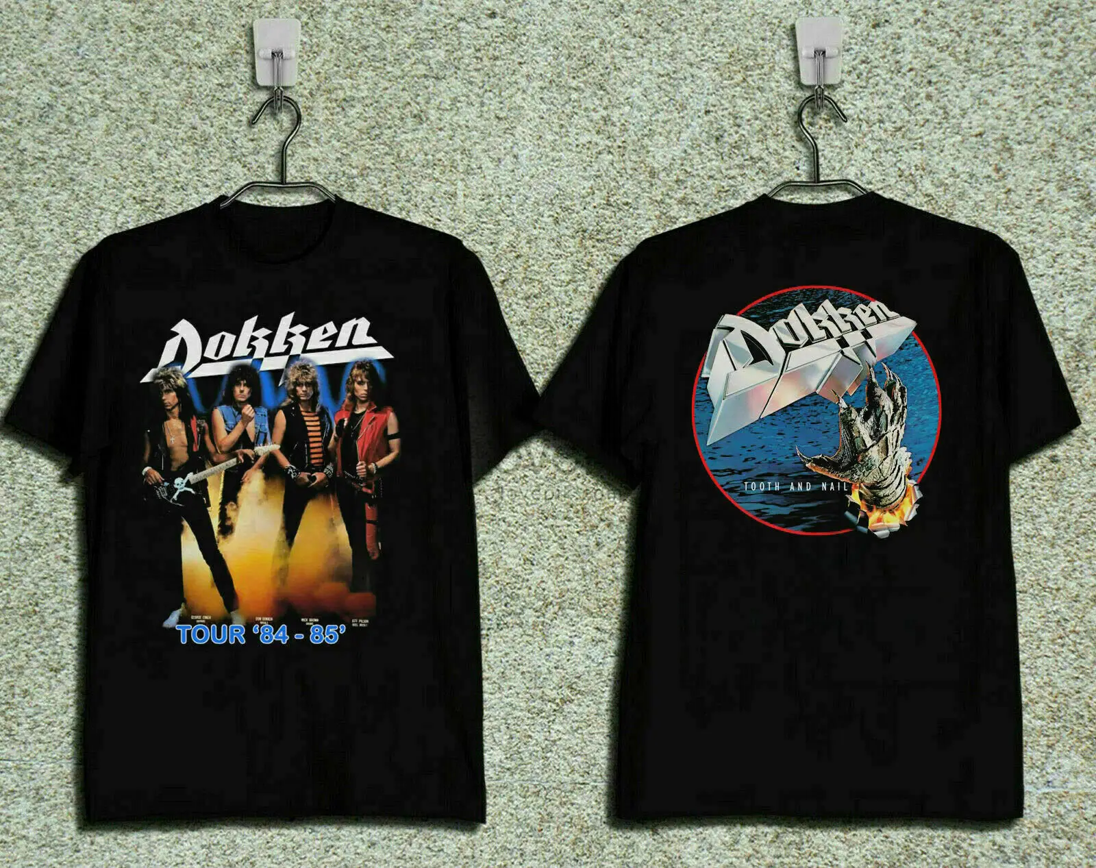 Винтажная Футболка Dokken Tooth Nail 85S Tour концерт | Мужская одежда