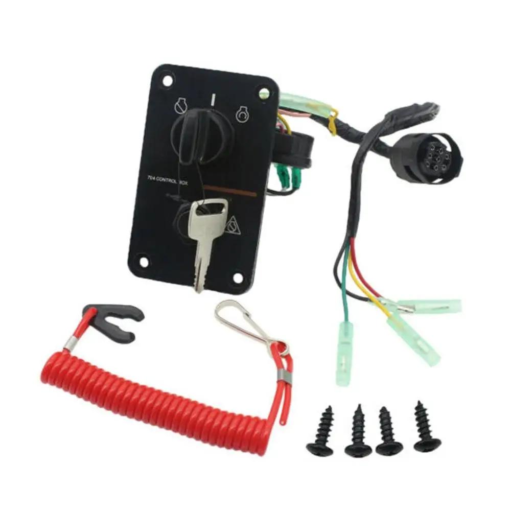 

Single Control Key Panel For Yamaha 704-82570-12-00 Outboard Single Engine Key Switch Assembly Panel