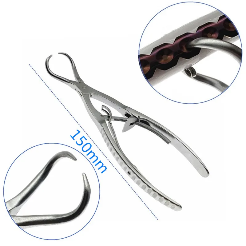 Bone holding forceps Orthopedic Self-locking Fixed pliers Stainless steel Orthopedic Surgical Practice instrument