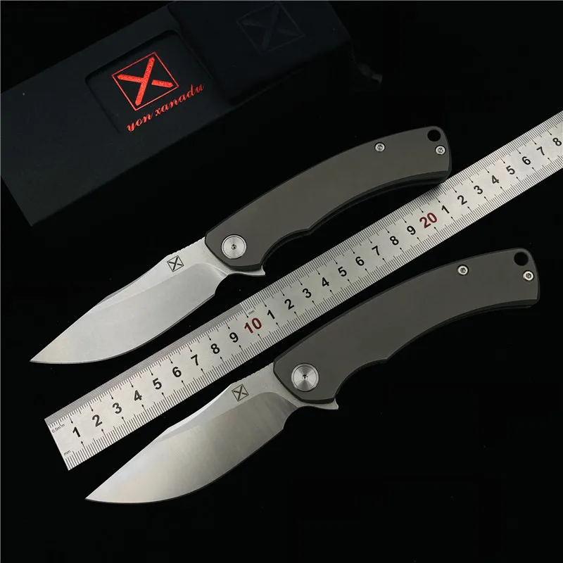 Складной нож Yon Xanadu YX 650 Flipper ручка из титанового сплава лезвие D2 керамический