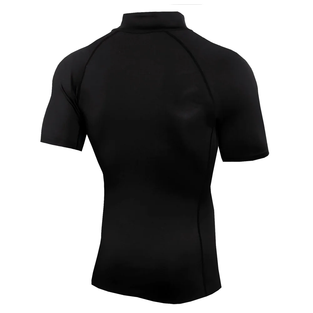 

New Men's Running Tight Short T-Shirt Compression Quick-Drying T-shirt Men's Gym Fitness Bodybuilding Running T-shirt Clothes