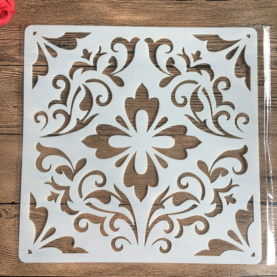 30*30 см diy крафт Мандала трафарет для рисования по дереву скрапбукинг настенное