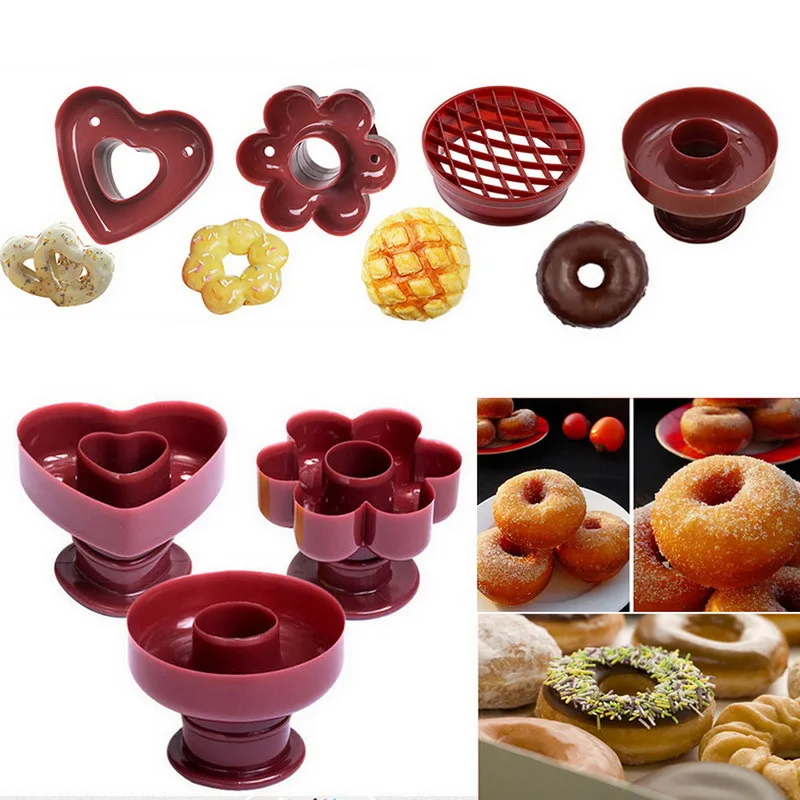 

Donut Mold Baking Tools DIY Cake Mould Chocolate Biscuit Cake Mold Non-Stick Candy Mold Silicone Donut Baking Pan Kitchen Tools