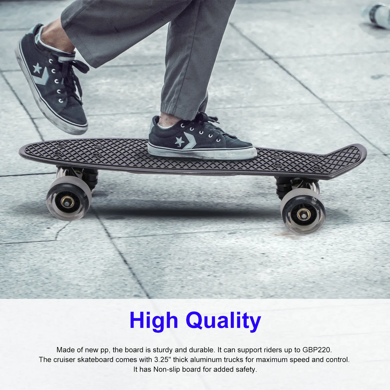 Скейтборд Mini Cruiser скейтборд детский скутер полипропиленовый Лонгборд полная