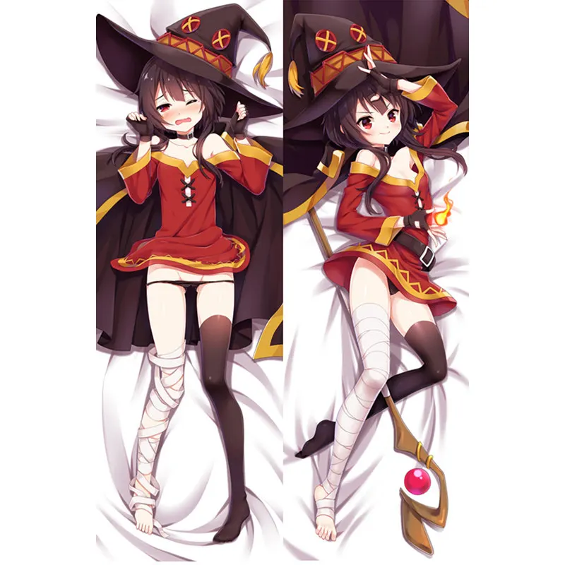 

Anime Kono Subarashii Sekai Ni Shukufuku O Pillow Covers Megumin Aqua Darkness Two-Sided Bedding Hugging Body Dakimakura Case