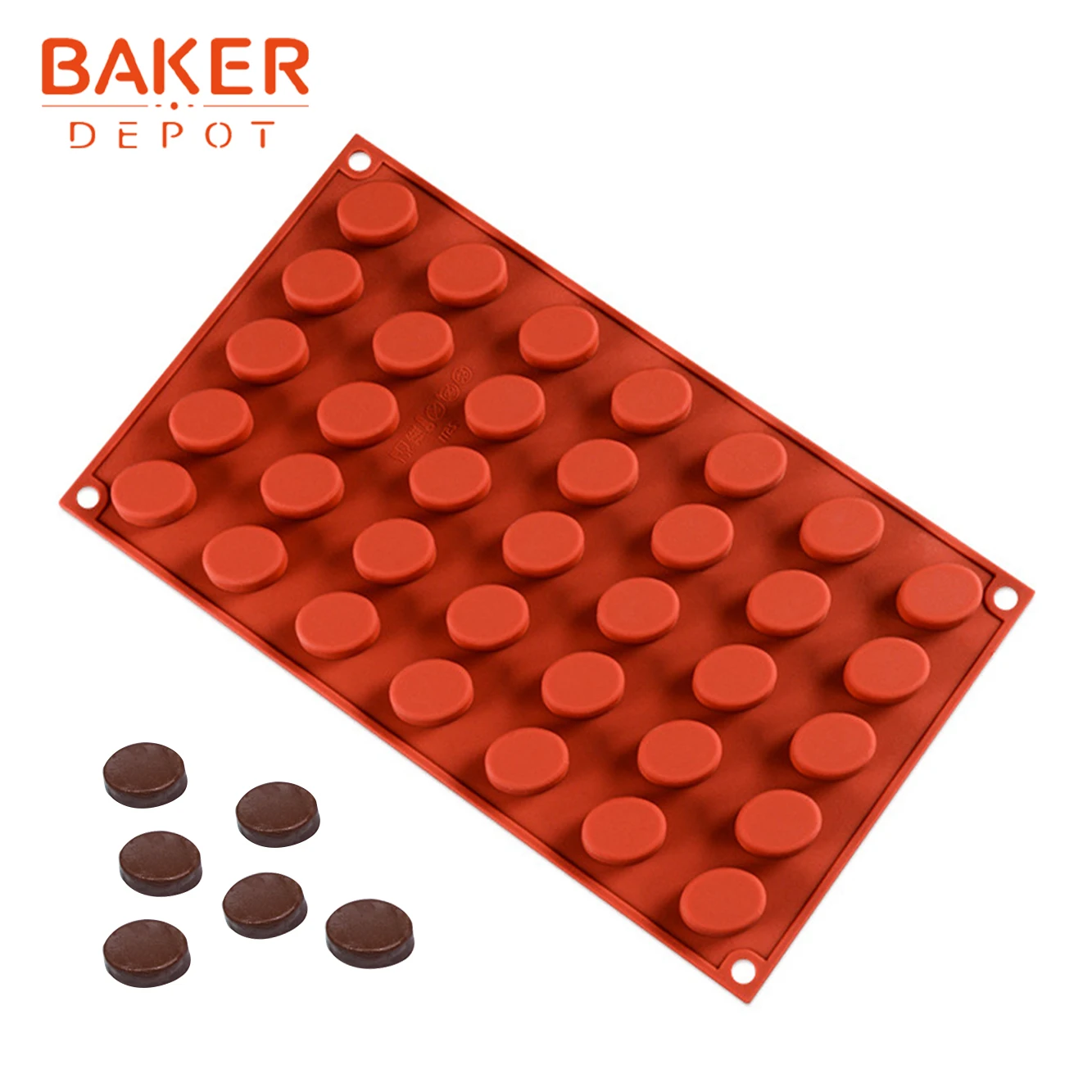 BAKER DEPOT 35 полость силиконовая форма для конфет шоколад мини-печенье gummy плесень