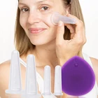 Набор из 5 предметов для светящейся кожи, Антивозрастные массажные чашки для лица, уменьшающие морщины и тонкие линии, силиконовая отшелушивающая щетка